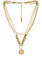 view 1 of 1 x SABO LUXE Noa Coin Charm Necklace in Antique Gold