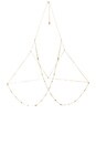 view 2 of 2 The Scattered Gem Chain Bra in 14K Antique Gold