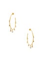 view 1 of 2 The Scattered Gem Statement Hoops in 14K Antique Gold