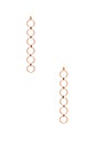 view 1 of 2 The Scattered Gem Loop Earrings in Rose Gold