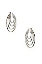 view 2 of 2 BOUCLES D'OREILLES THE MULTI HOOP in Shiny Imitation Rhodium