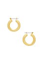 view 1 of 2 PENDIENTES THE BABY AMALFI in 14K Antique Gold
