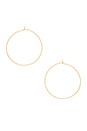 view 1 of 2 The Capri Wire Hoops in 14K Antique Gold
