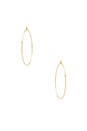 view 2 of 2 The Capri Wire Hoops in 14K Antique Gold