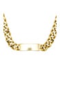 view 2 of 2 The ID Necklace in 24 Kt Gold