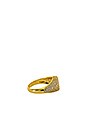 view 2 of 3 The Pave Signet Ring in Gold