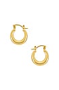 view 1 of 2 The Mini Martina Hoops in Gold