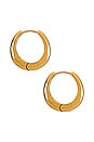 view 2 of 3 Marbella Hoops in Gold