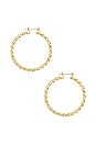 view 2 of 2 ANNEAUX CUBAN in Gold