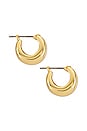 view 2 of 2 BOUCLES D'OREILLES ODESSA in Gold