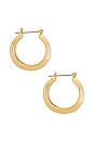 view 2 of 2 Rosetta Hoops in Gold