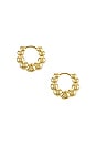 view 2 of 2 Mini Beaded Bella Huggies in Gold