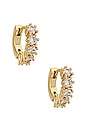 view 1 of 2 BOUCLES D'OREILLES DIAMOND BIJOUX in Gold