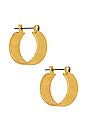 view 1 of 3 Positano Hoops in Gold