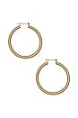 view 2 of 2 Pave Amalfi Hoops in Gold
