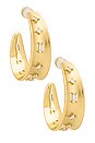 view 1 of 3 The Mixte Statement Hoops in Gold