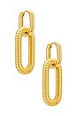 view 2 of 3 BOUCLES D'OREILLES LE SIGNE in Gold