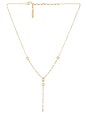 view 1 of 2 Stellar Bezel Lariat Necklace in Gold
