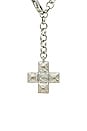 view 2 of 2 Molten Cross Pendant Necklace in Silver