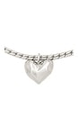 view 2 of 2 The Molten Heart Statement Necklace in Silver