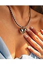 view 3 of 3 The Molten Heart Statement Necklace in Silver