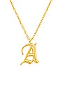 view 2 of 2 The Initial Charm Necklace in Gold