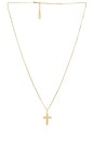 view 1 of 2 Coco Cross Necklace in Gold