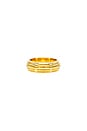 view 1 of 1 Remy Ridged Ring in Gold