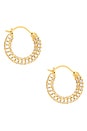 view 2 of 3 Pave Amalfi Huggies in Gold