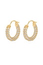 view 4 of 5 Pave Amalfi Huggies in Gold