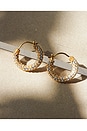 view 5 of 5 Pave Amalfi Huggies in Gold