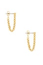 view 2 of 3 Ballier Chain Studs in Gold
