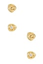 view 1 of 3 COQUILLE 스터드 세트 in Gold