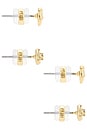 view 2 of 3 COQUILLE 스터드 세트 in Gold
