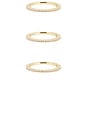 view 1 of 4 The Classic Pave Bands Set in Gold