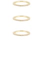 view 2 of 4 The Classic Pave Bands Set in Gold