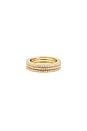 view 3 of 4 The Classic Pave Bands Set in Gold