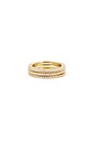 view 4 of 4 The Classic Pave Bands Set in Gold