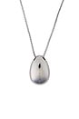 view 2 of 2 The Metal Bean Necklace in Silver