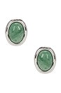view 1 of 2 Sunset Stone Studs in Green