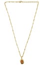 view 1 of 2 Sunset Stone Locket Necklace in Gold