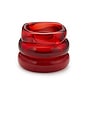 view 7 of 9 The Formentera Bangle Set in Red