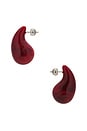 view 2 of 2 PENDIENTES DE TACHUELA LUCITE in Red