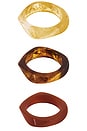 view 4 of 6 The Formentera Bangle Set in Tortoise