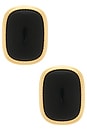 view 1 of 2 PENDIENTES DE TACHUELA MIDNIGHT in Gold