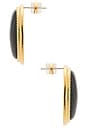 view 2 of 2 PENDIENTES DE TACHUELA MIDNIGHT in Gold