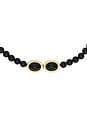 view 2 of 2 The Midnight Mesa Beaded Necklace in Gold