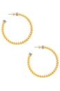 view 2 of 3 The Xl Sierra Rope Hoops Eaarring in Gold