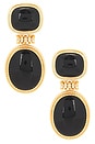 view 1 of 2 Midnight Mesa Drop Studs in Gold