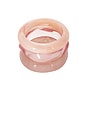 view 3 of 6 The Formentera Bangle Set in Pink Multi